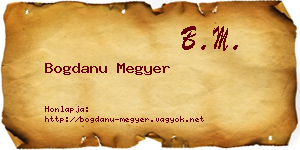 Bogdanu Megyer névjegykártya